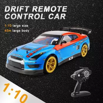 1:10, 70 км/ч, 2,4G, радиоуправляемый автомобиль, 4WD, двойной аккумулятор, светодиодные фары высокой мощности, гоночный грузовик