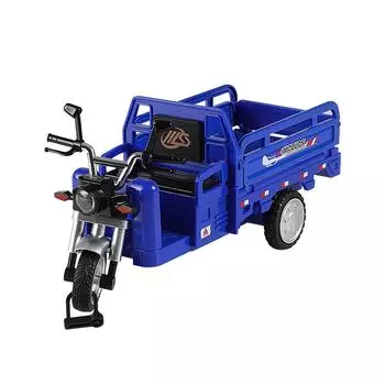 1:10 масштаб литой трехколесный грузовик для доставки Sanbengzi с задним колесом инерционный механизм детская игрушка коллекционная витрина One Size