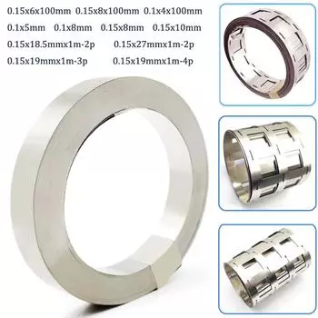 1-10 метров 1P-4P никелевая полоса для Li 18650, аккумуляторная машина для точечной сварки, сварочное оборудование, никелевый ремень для аккумуляторных блоков 0.15x6x100mm 10pcs