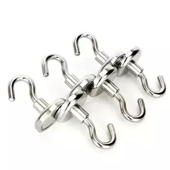 1/10 шт. Магнитное кольцо, сильный магнитный крючок, держатель ключей, домашний органайзер, крючки, неодимовые магниты, для дома и сада 1PC