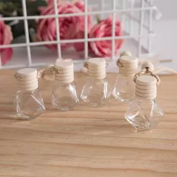 1~10 шт. Автомобильный подвесной стеклянный флакон освежитель воздуха пустая бутылка ароматерапия подвеска диффузор украшение автомобиля ароматерапевтический орнамент