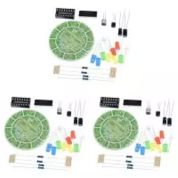 1-10 шт CD4017 цветной вращающийся светодиодный светильник с голосовым управлением комплект для самостоятельного изготовления электроники студенческая лаборатория