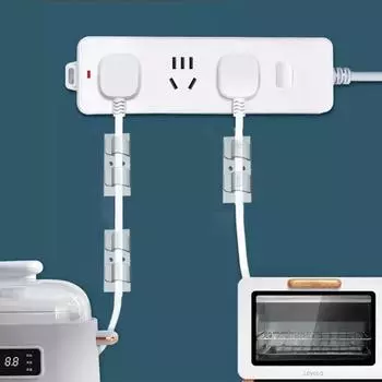 1-10 шт. Двойной крючок, зажимы для кабеля, органайзер, самоклеящийся держатель для провода, фиксированный зажим, намотчик провода для уличных подвесных светильников 1PCS чёрный