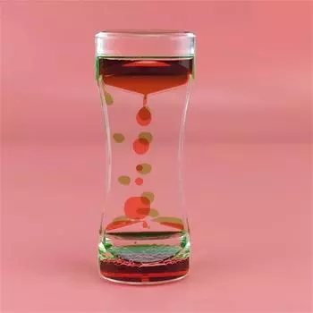 1~10 шт. Двухцветные жидкие песочные часы, красочные жидкие песочные часы, украшение для снятия беспокойства, пузырьковый таймер, масляные песочные часы, декор, подарок
