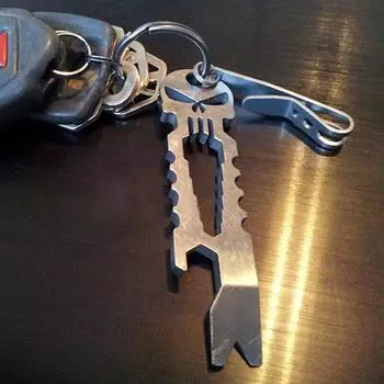 1-10 шт. EDC сумка для снаряжения карманный зажим для подвешивания мини карманный зажим для подвешивания вешалка из нержавеющей стали с цепочкой для ключей уличное снаряжение