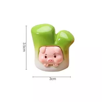 1/10 шт. кавайные поделки из овощей в виде свиньи, украшения для кукольного домика, аксессуары для декора, миниатюрная фигурка, милые настольные украшения, подарки 10PCS
