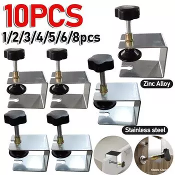 1-10 шт./комплект стальных зажимов для установки передней части ящика, приспособление для деревообработки, зажим для панели ящика шкафа, инструмент для аксессуаров для домашней мебели