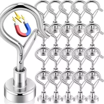 1/10 шт. Крепкие магнитные крючки с пряжкой, настенные, прочные, магнитные крючки для ключей, вешалки для одежды, кухни, ванной, хранения 1pc