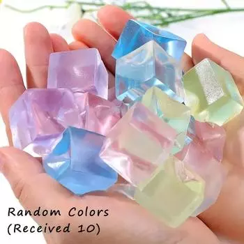 1-10 шт. кубические антистрессовые шарики, сувениры для вечеринок, подарок для детей и взрослых, антистрессовые шарики, сжимаемые сенсорные кубики, мягкие игрушки для снятия тревожности