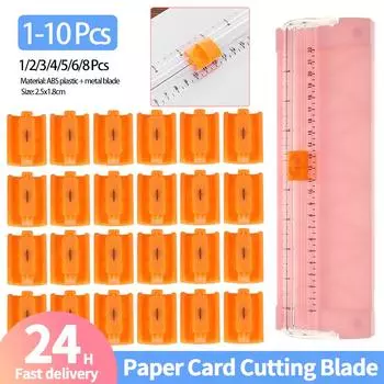 1-10 шт. лезвия для резки бумажных карточек A5 настольный резак запасной нож машинный резак металлическое лезвие художественный триммер лезвия для фоторезки коврик