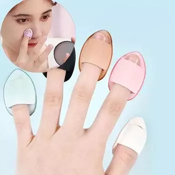 1/10 шт., мини-пуховка для пальцев, пудра, спонж для макияжа, консилер для лица, кремовая смесь, косметические аксессуары, инструменты для макияжа
