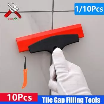 1-10 шт. многофункциональный скребок для заполнения щелей в плитке, чистящий скребок, затирка для стекла, снега, пленки на автомобиле, кельма для удаления льда, строительный инструмент