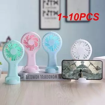 1~10 шт портативный вентилятор мини ручной электрический вентилятор USB перезаряжаемый ручной маленький карманный вентилятор для дома на открытом воздухе путешествия кемпинга воздух