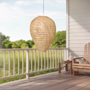 1-10 шт., приманка для осиного гнезда, отпугивающие шершни, нетоксичные поддельные гнезда, приманка для пчел, улей, фонари, подвесные ловушки для сада и патио