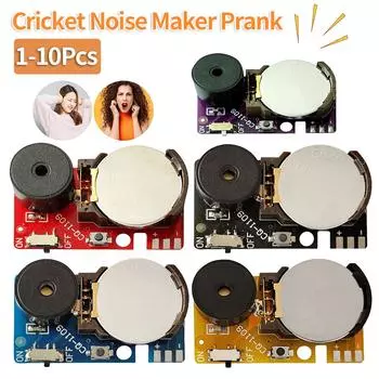 1-10 шт. Шумелка в виде сверчка, раздражающий шумовой генератор, печатная плата, пищащий, скрытый шуточный звук, интервалы, шум, принадлежности для вечеринки на Хэллоуин