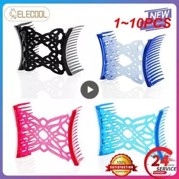 1~10 шт. силиконовые цветочные бусины эластичные расчески для волос аксессуары двойной слайд металлический гребень эластичные заколки для волос шпильки для укладки волос