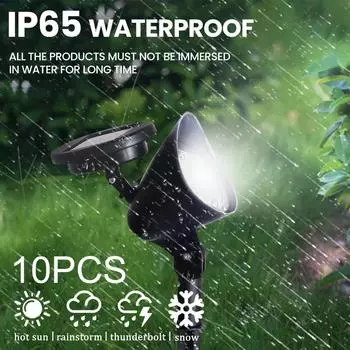 1~10 шт. Солнечные газонные лампы-прожекторы, уличные, IP65, водонепроницаемые, 4 светодиода, ландшафтный светильник, вилла, сад, двор, декор, солнечные светильники