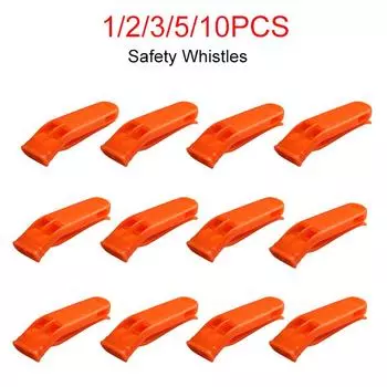 1-10 шт., свисток для выживания на открытом воздухе, походный каяк, подводное плавание, спасение, аварийный свисток безопасности, футбольный баскетбольный матч Whi