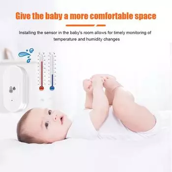 1~10 шт. Tuya ZigBee датчик температуры приложение в реальном времени детектор влажности портативный аккумуляторный умный дом для Alexa Google Home Other