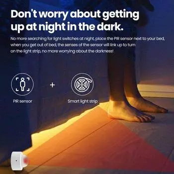 1-10 шт. Tuya Zigbee PIR датчик движения Датчик движения человека Умный домашний детектор безопасности Умный контроль жизни Работает с Alexa Google 1pc белый