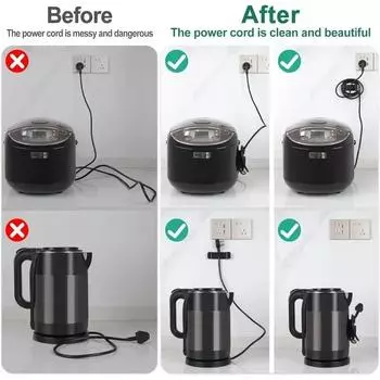 1/10 шт. Устройство для намотки кабеля, органайзер для кабеля, кухонное хранилище, зажим для органайзера, самоклеящийся кронштейн, протектор для кабеля передачи данных, кухонный инструмент 1PCS красный