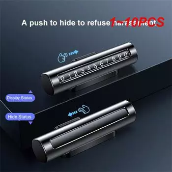 1~10 шт. Временная карта парковки автомобиля, сплав, кронштейн для номера телефона, автомобильные принадлежности, временная карта парковки, наклейка на номер автомобиля