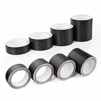 1-10M 3D наноуглеродное волокно автомобильные наклейки защитные полосы против царапин пороги боковые зеркала водонепроницаемая лента защитная пленка 1M