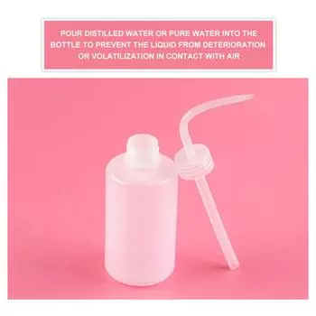 1~10PCS 250/500/1000ml Capacity Tattoo Wash Clear White Plastic Squeeze Bottle Laboratory Measuring Bottle