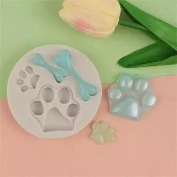 1~10PCS Baking Molds Bone Dog Paw Silicone Mold Cake Decorating Tools Cookie Cutter Pastry Accessory Kitchen Accessoriess