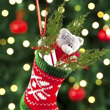 1-10PCS Christmas Artificial Pine Needles Branch Xmas Tree Wreath Green Fake Plant For Home Decor Wedding Bouquet DIY Gifts Box 1PC