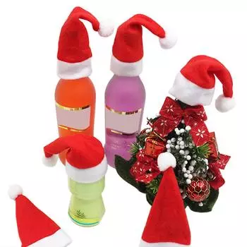 1~10PCS Christmas Decoration 2024 Home Decorations Dinner Table Decoration and Table Accessories Christmas Hat Fork Knife