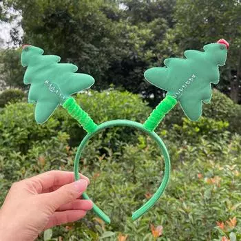 1~10PCS Christmas Headbands Claus Snowman Antlers Headband Xmas Children Adult Hair Band Red Christmas Santa Decoration