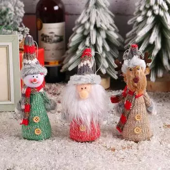 1~10PCS Knitted Pendant Beautifully Easy To Carry Simple And Stylish Durable Cute And Funny Holiday Decorations Knitted Doll