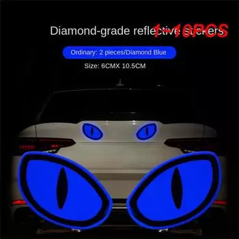 1~10PCS Reflective Stickers For Safety Tips Durable Environmentally Friendly Glue Car Interior