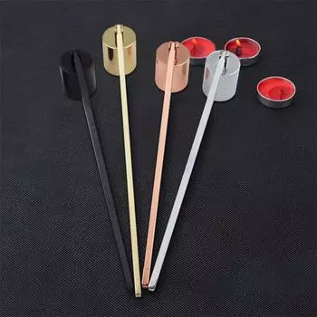 1~10PCS Stainless Steel Candle Home Long Handle Candle Snuffer Retro Decorative Candle Aromatherapy Candle