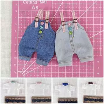 1/11 OB11Dolls Подарочные игрушки Аксессуары Модные комбинезоны Кукольная одежда Брюки Футболки Костюмы Джинсовые брюки