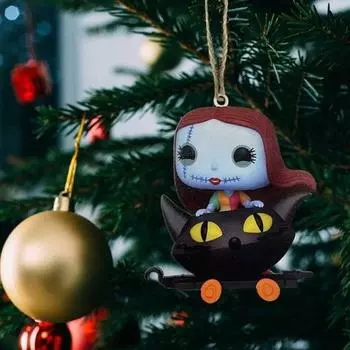 1/11 шт. Хэллоуин автомобильный кулон акриловый жуткий кукольный подвесной орнамент рождественская елка украшение 2D J