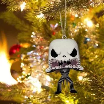 1/11 шт. подвеска для автомобиля на Хэллоуин акриловая жуткая кукла подвесные украшения украшение на рождественскую елку 2D плоский мультяшный кулон для автомобиля домашний сад E