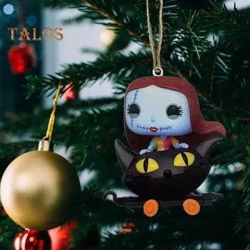 1/11 шт. подвеска для автомобиля на Хэллоуин акриловая жуткая кукла подвесные украшения украшение на рождественскую елку 2D плоский мультяшный кулон для автомобиля домашний сад A