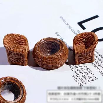 1:12 1:6 кукольных мебели, аксессуары для кукол, украшение из смолы, мини-модель игрушки для 2 Baskets