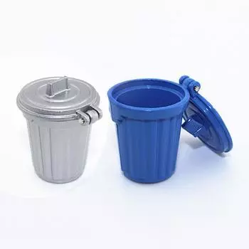 1:12 1:6 Реалистичная миниатюрная мусорная корзина для кукольного домика Декор Детские игрушки Куклы Аксессуары серый