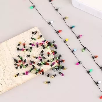 1:12 1 гирлянда искусственных огней Рождество Хорошее украшение кукольный домик Миниатюрная мини-мебель Аксессуары гирлянды