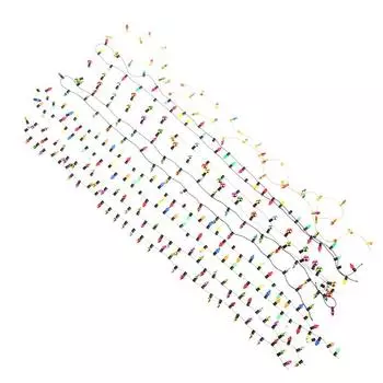 1:12 1 гирлянда искусственных огней Рождество Хорошее украшение кукольный домик Миниатюрная мини-мебель Аксессуары гирлянды A1