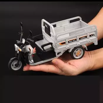 1:12 электрических трехколесных моделей автомобилей, игрушечных автомобилей, литого под давлением мотоцикла, металлического корпуса, звука и света, инерционная игрушка, подарки для детей B367