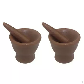 1:12 аксессуаров для кухонной посуды с мини-ступкой и пестиком для кукольного домика