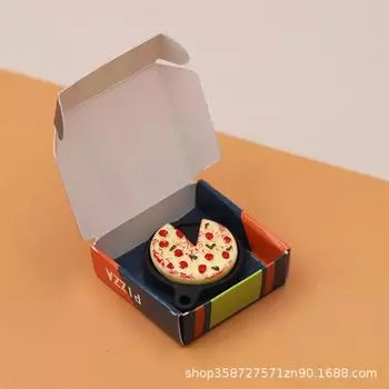 1:12 Аксессуаров для кукольного домика Набор для съемки, Модель сцены Миниатюрная еда для игры, Мини-симуляция Пицца Украшение Игрушка