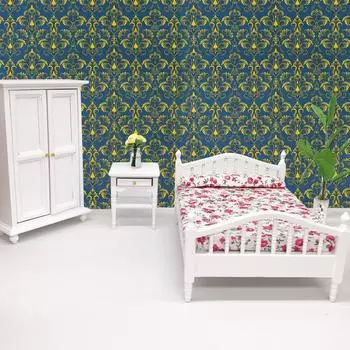 1:12 аксессуаров для кукольного домика, милые обои формата А4, принадлежности для украшения