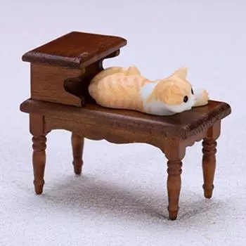 1:12 Березовая Мини Мебель Модель Высокая Сокращение Детский Кукольный Домик Миниатюрный Журнальный Столик