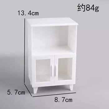 1:12 Doll House Mini Furniture Model Scene Modern White Accessories Cabinet Cabinets Children S Play House Toys