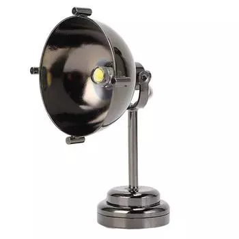 1/12 Кукольный домик Потолочный светильник Яркий черный Изысканный металлический миниатюрный потолочный светильник для украшения